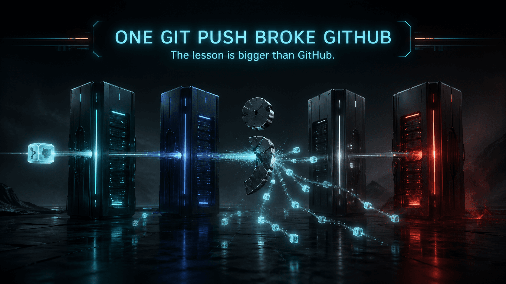 One git push broke GitHub. The lesson is bigger than GitHub.