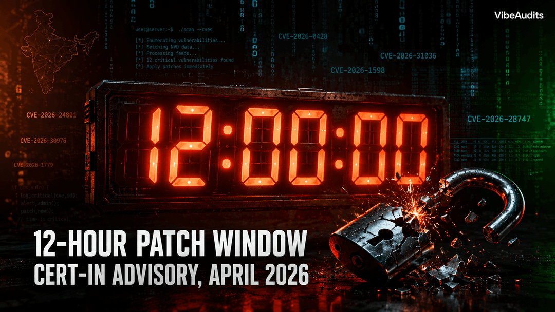 CERT-In's 12-Hour Patch Rule and AI-Built Apps