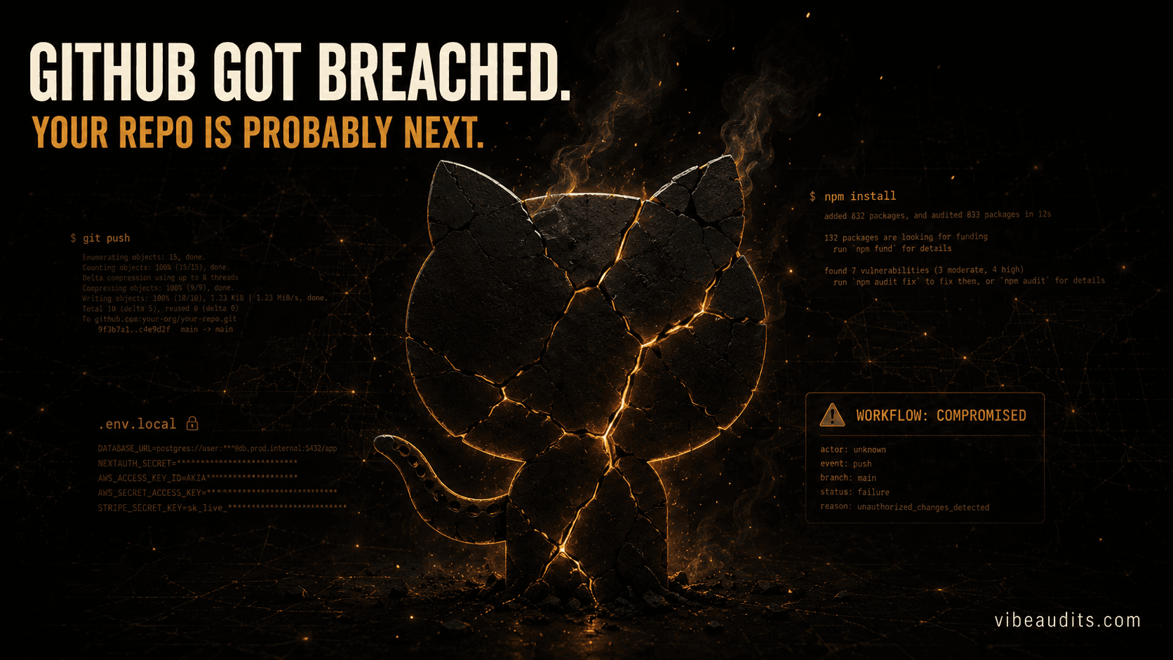GitHub Got Breached. Your Vibe Coded App Is Next.