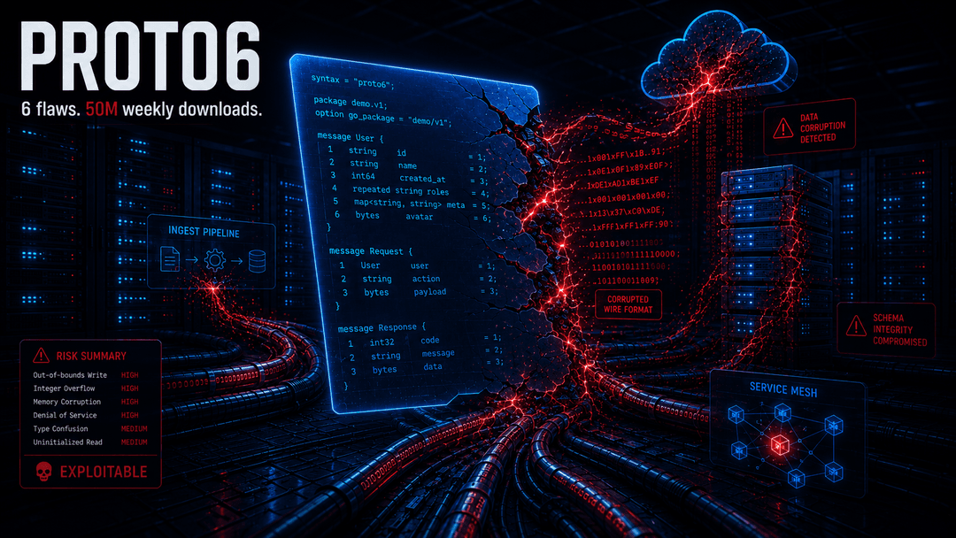 Proto6: Six protobuf.js Vulnerabilities Enable RCE and DoS